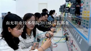 南充职业技术学院2011成绩在那查