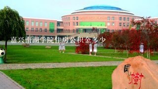 嘉兴南湖学院住房公积金多少