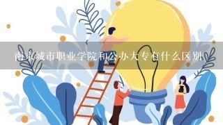 南京城市职业学院和公办大专有什么区别