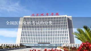 全国医师资格考试的分类