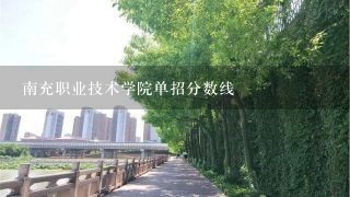 南充职业技术学院单招分数线