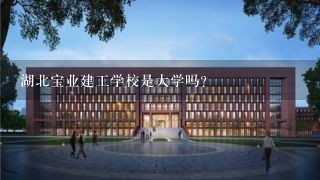 湖北宝业建工学校是大学吗?