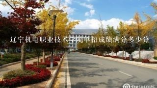 辽宁机电职业技术学院单招成绩满分多少分