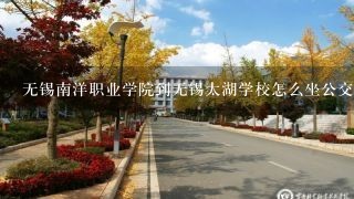 无锡南洋职业学院到无锡太湖学校怎么坐公交