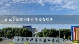 山东省海阳市职业学校有哪些