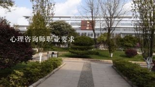 心理咨询师职业要求