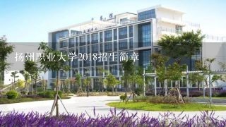 扬州职业大学2018招生简章