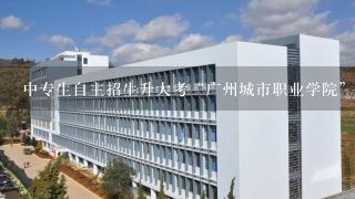 中专生自主招生升大考“广州城市职业学院”的“汽车检测与维修技术”专业 入学考试一般考什么内容