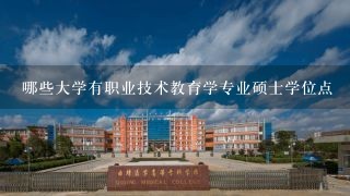 哪些大学有职业技术教育学专业硕士学位点