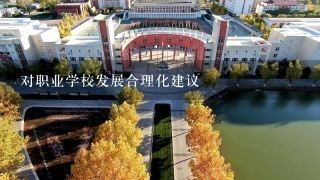 对职业学校发展合理化建议