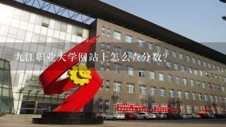 九江职业大学网站上怎么查分数？