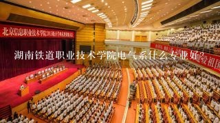 湖南铁道职业技术学院电气系什么专业好？