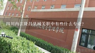 四川内江隆昌县城关职中有些什么专业？