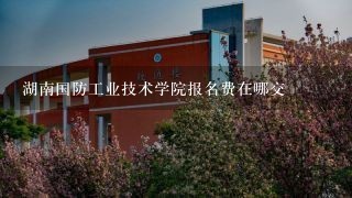 湖南国防工业技术学院报名费在哪交