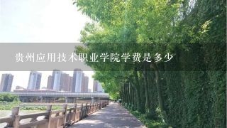 贵州应用技术职业学院学费是多少