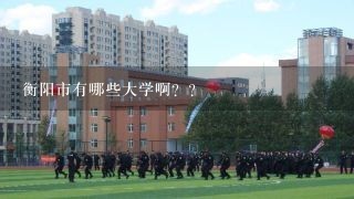 衡阳市有哪些大学啊？？