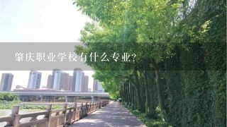 肇庆职业学校有什么专业？