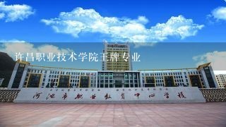 许昌职业技术学院王牌专业