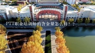 PTT职业培训师的含金量怎么样？？