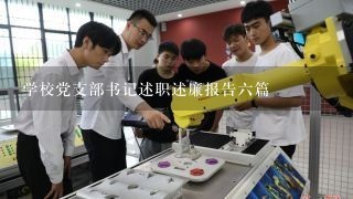 学校党支部书记述职述廉报告六篇