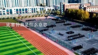 比赛仲裁是什么意思