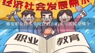 雅安职业技术学院在眉山的实习医院是哪个