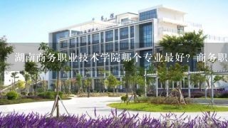 湖南商务职业技术学院哪个专业最好？商务职院最好就业的专业是哪个？