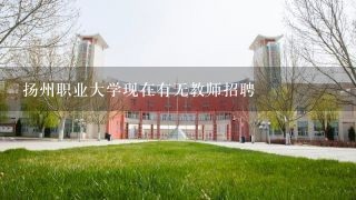 扬州职业大学现在有无教师招聘