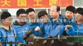 2022年郴州职业技术学院大专文凭要几年