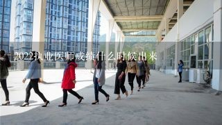 2022执业医师成绩什么时候出来