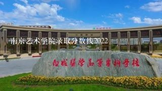 南京艺术学院录取分数线2022