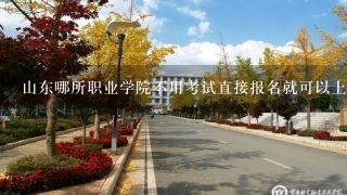 山东哪所职业学院不用考试直接报名就可以上