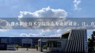 六盘水职业技术学院什么专业好就业；注：在贵州省 专业有1会计电算化 2图形图象制作 3计算机应用技术 4机电一体化 5机械设计与制造 6蓄牧兽医