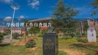 学校管理工作自查报告