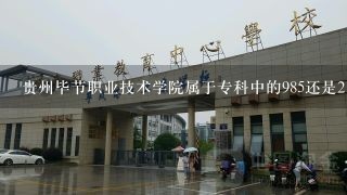 贵州毕节职业技术学院属于专科中的985还是211