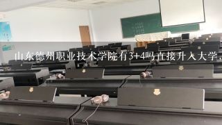 山东德州职业技术学院有3+4吗直接升入大学，本科