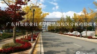 广东科贸职业技术学院清远校区分析检验技术在那里查