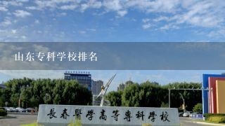 山东专科学校排名