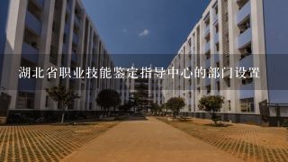 湖北省职业技能鉴定指导中心的部门设置