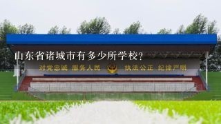 山东省诸城市有多少所学校?