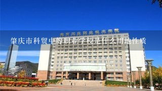 肇庆市科贸中等职业学校是什么用地性质