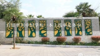 白银平川中恒学校1本上线率是多少