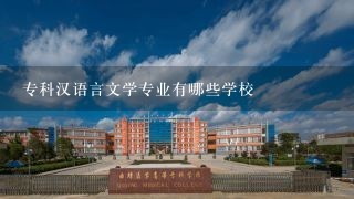 专科汉语言文学专业有哪些学校