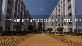 广东省揭阳市揭东县霖磐镇桂西村义口开辉学校后新厝直巷2巷邮编是什么?