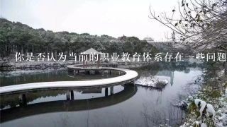 你是否认为当前的职业教育体系存在一些问题吗如果有这些问题分别是什么