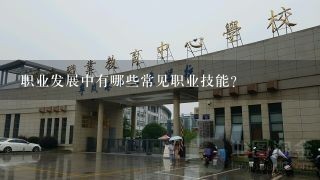 职业发展中有哪些常见职业技能?