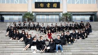 北京农业职业学校有哪些研究项目?