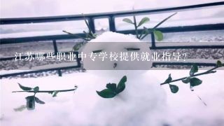 江苏哪些职业中专学校提供就业指导?