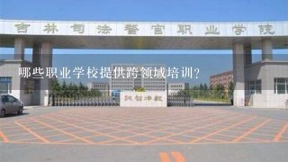 哪些职业学校提供跨领域培训?