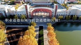 职业道德如何与社会道德相区别?